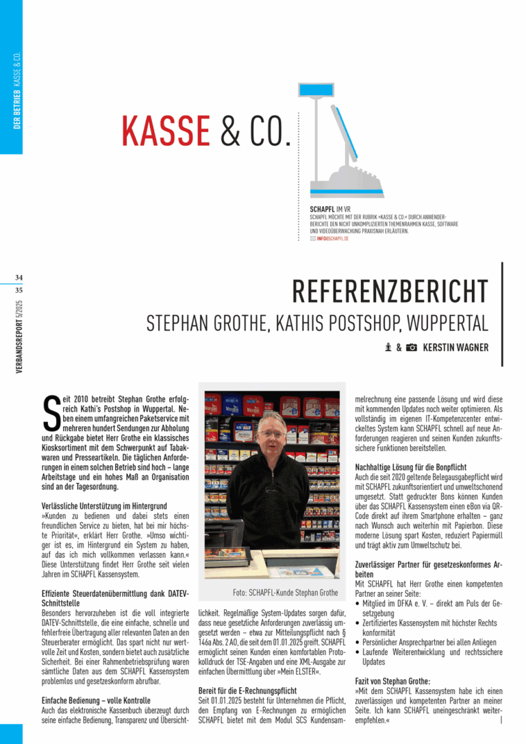 Langjähriger Referenzkunde bei SCHAPFL